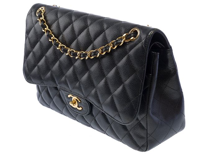 Borsa CHANEL Timeless/Classique in Pelle Nera - 103741 Nero - vista 4