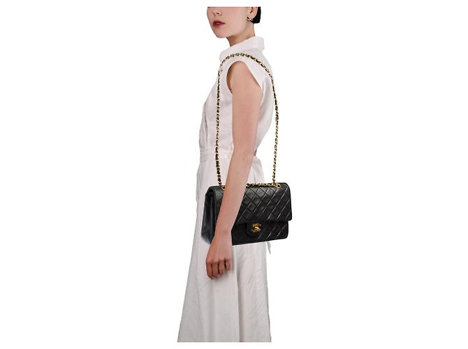 Borsa CHANEL Timeless/Classique in Pelle Nera - 103726 Nero - vista 13