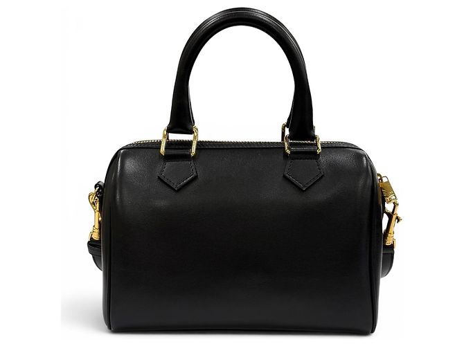 Céline Celine 11377 Borsa Boston Small Cuir Triomphe in pelle liscia Nero - vista 3