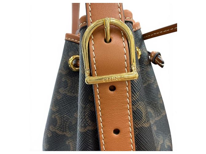 Céline Piccola borsa a tracolla con coulisse CELINE Triomphe - vista 10