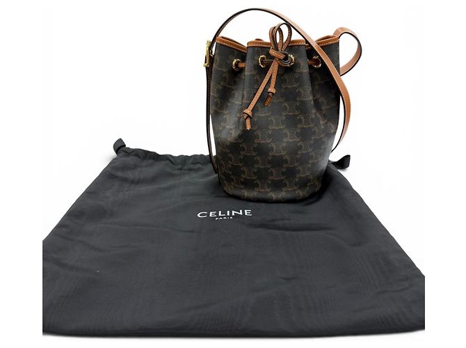 Céline Piccola borsa a tracolla con coulisse CELINE Triomphe - vista 2