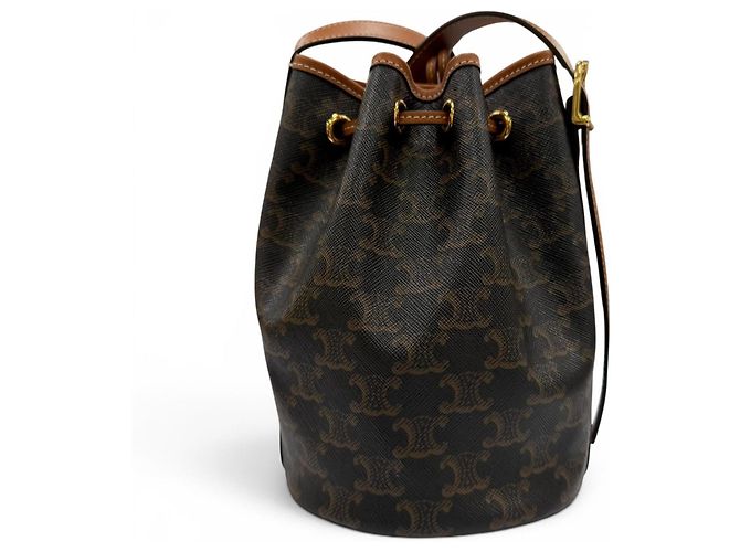 Céline Piccola borsa a tracolla con coulisse CELINE Triomphe - vista 4