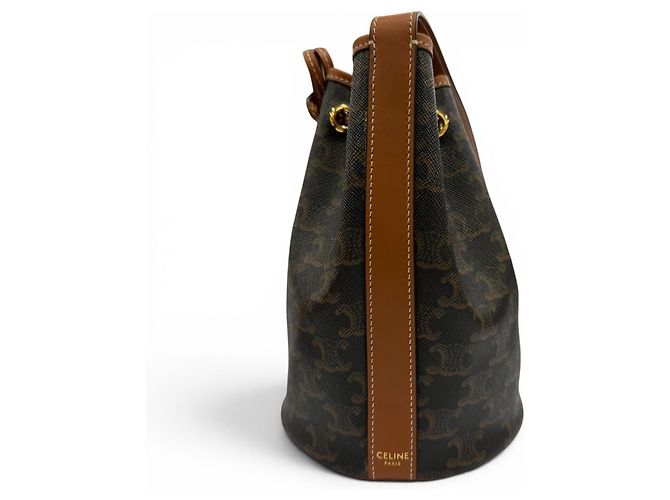 Céline Piccola borsa a tracolla con coulisse CELINE Triomphe - vista 5