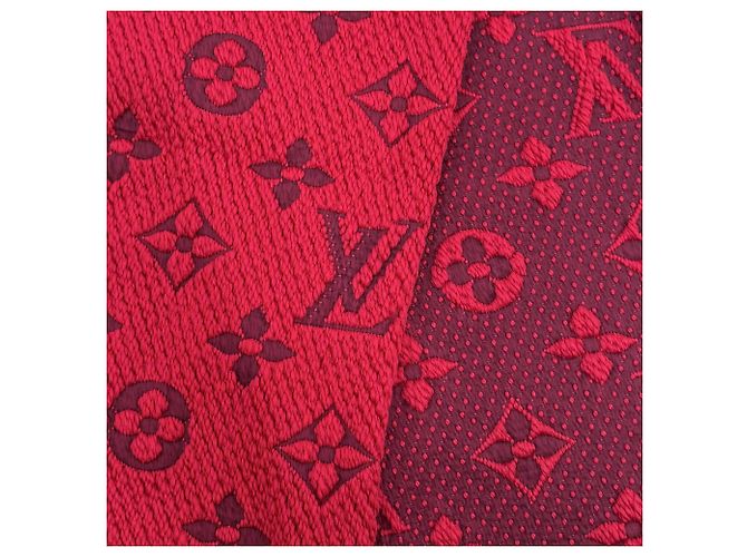 Echarpe Louis Vuitton Ruby Monogram Vermelho - vista 4