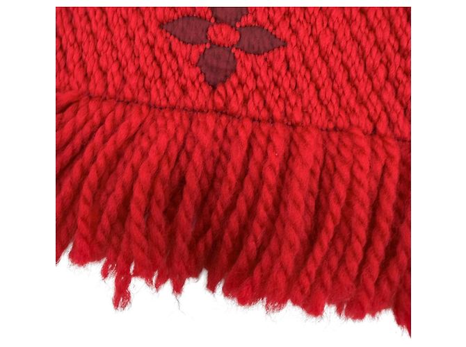 Echarpe Louis Vuitton Ruby Monogram Vermelho - vista 5