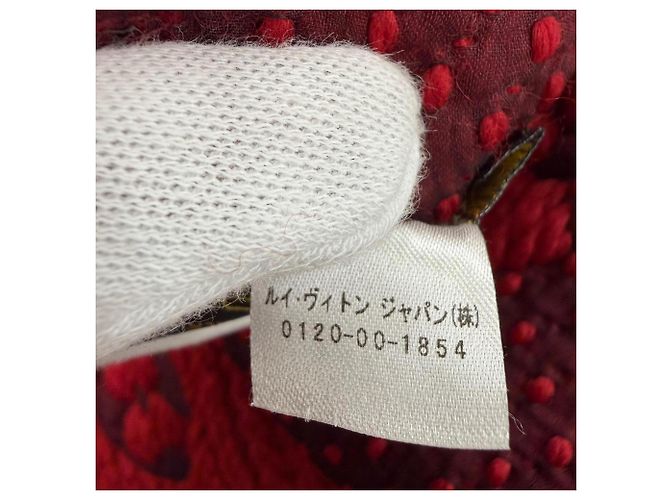 Echarpe Louis Vuitton Ruby Monogram Vermelho - vista 7