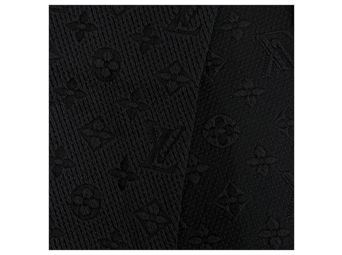 Stola Louis Vuitton in lana e seta nera Nero - vista 5