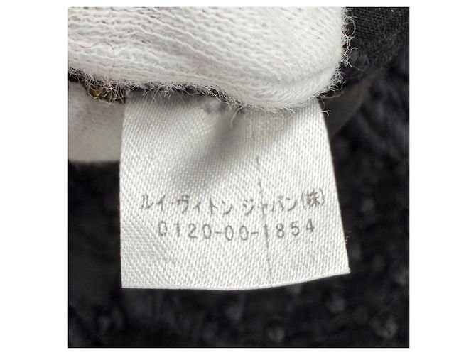 Stola Louis Vuitton in lana e seta nera Nero - vista 8
