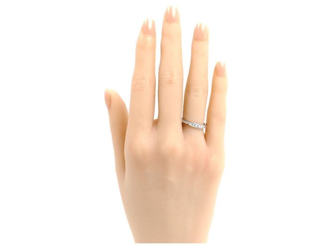 HARRY WINSTON Platinum Pave Wave Ring - Ansicht 6