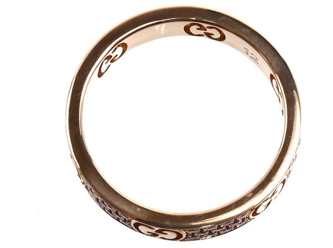 GUCCI 18K Roségold Icon Stardust Ring mit Saphir - Ansicht 3