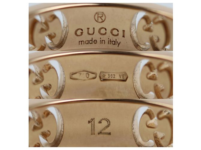 GUCCI 18K Roségold Icon Stardust Ring mit Saphir - Ansicht 4
