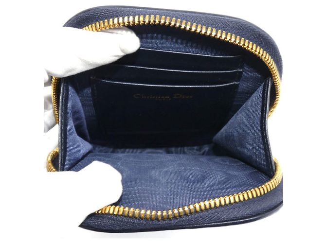 Christian Dior Dior 30 Montaigne Porta telefono Borsa a tracolla 2-Way Beige Blu navy - vista 4