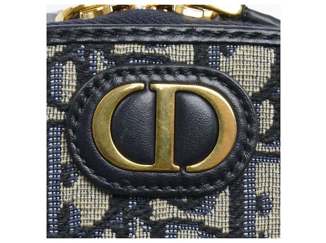 Christian Dior Dior 30 Montaigne Porta telefono Borsa a tracolla 2-Way Beige Blu navy - vista 6