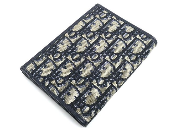 Christian Dior Dior Porta passaporti 30 Montaigne Beige Blu navy - vista 2