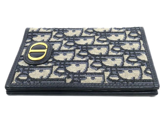 Christian Dior Dior Porta passaporti 30 Montaigne Beige Blu navy - vista 3