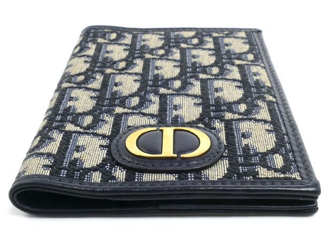 Christian Dior Dior Porta passaporti 30 Montaigne Beige Blu navy - vista 4