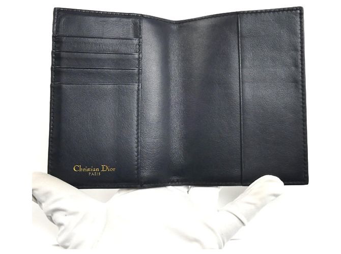 Christian Dior Dior Porta passaporti 30 Montaigne Beige Blu navy - vista 5