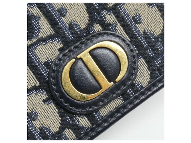 Christian Dior Dior Porta passaporti 30 Montaigne Beige Blu navy - vista 8