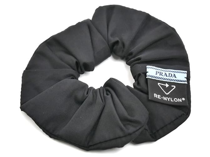 Prada Re-Nylon Scrunchie Haaraccessoire Schwarz - Ansicht 2