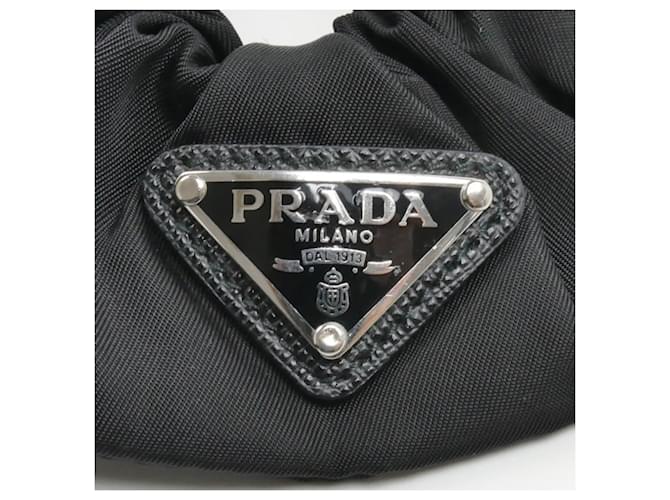 Prada Re-Nylon Scrunchie Haaraccessoire Schwarz - Ansicht 3