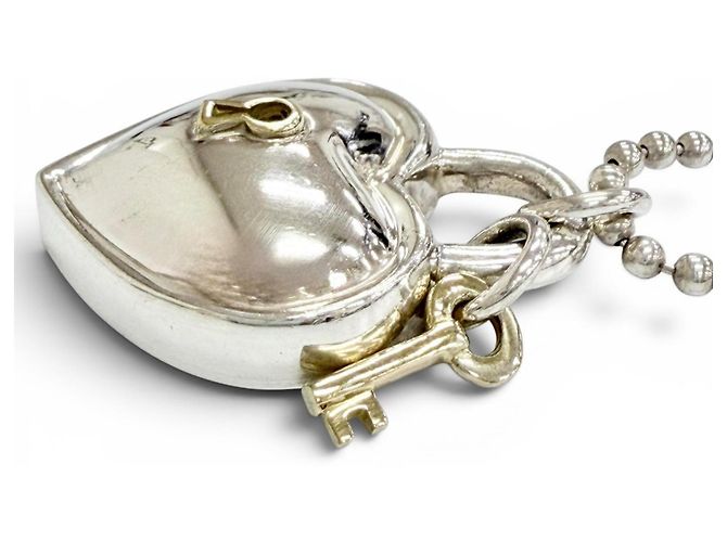Collana Heart Lock Key Tiffany & Co. Argento D'oro - vista 4