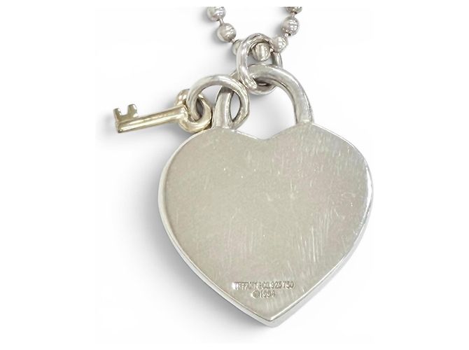 Collana Heart Lock Key Tiffany & Co. Argento D'oro - vista 5