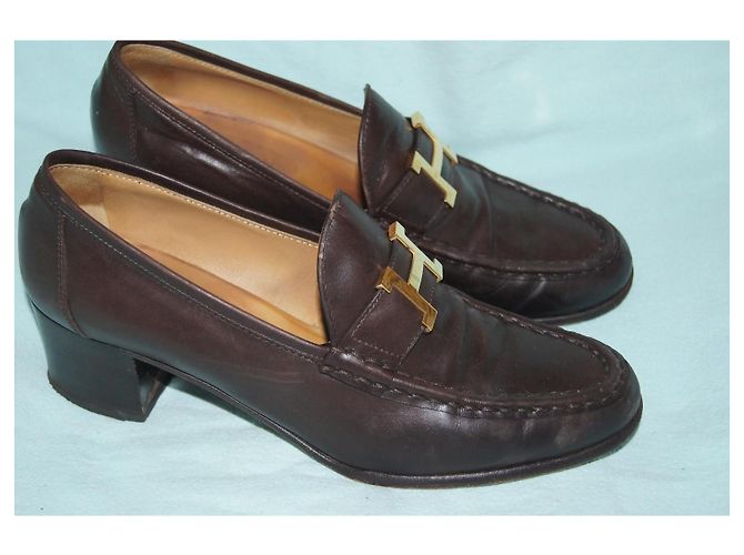 Hermès Mocassini in Pelle Marrone - vista 2