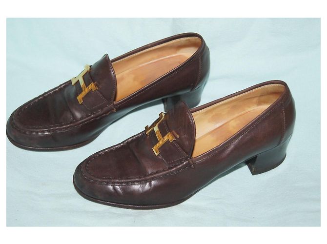 Hermès Mocassini in Pelle Marrone - vista 4