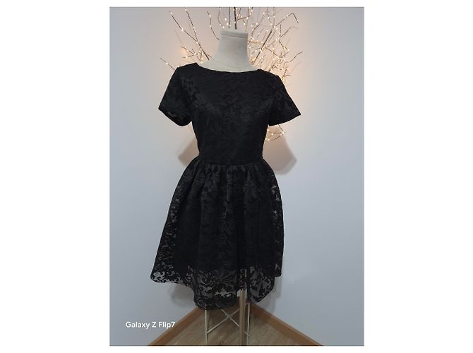 Maje RIMIA schwarzes Spitzenkleid Größe 38 Abend Cocktail Zeremonie - Ansicht 2