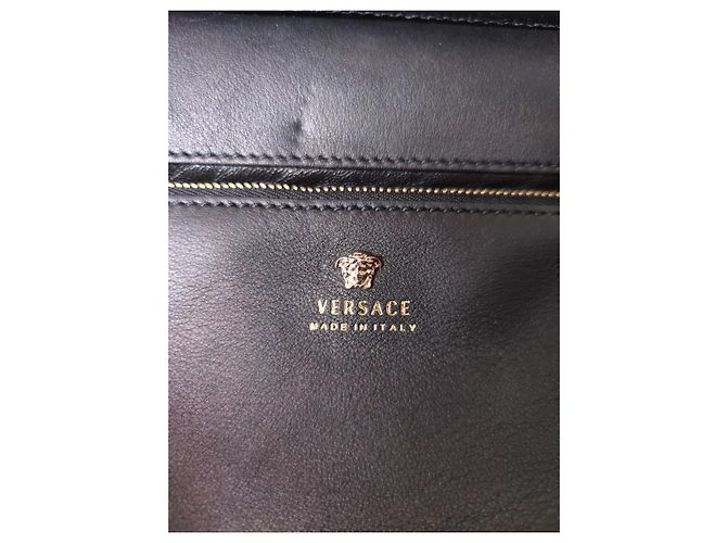 Versace Bolso de mano Medusa en piel de pitón Negro Roja Beige Impresión de pitón - vista 10