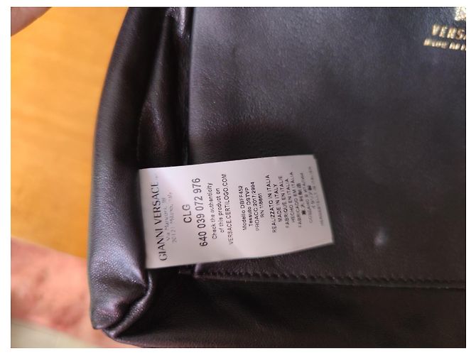 Versace Bolso de mano Medusa en piel de pitón Negro Roja Beige Impresión de pitón - vista 7
