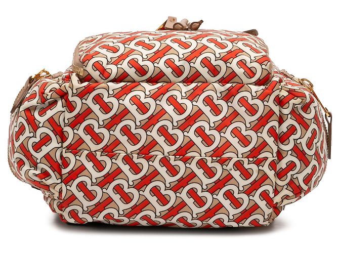 Zaino in nylon Burberry marrone Medium TB Monogram Marrone chiaro - vista 3