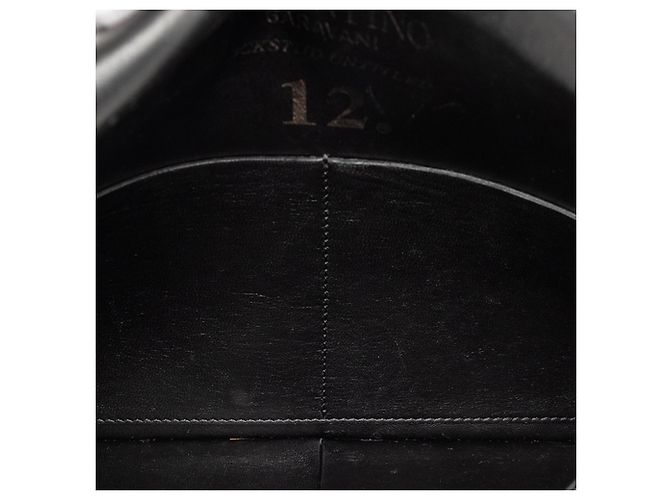 Clutch a bustina Untitled Rockstud in pelle nera Valentino Nero - vista 4