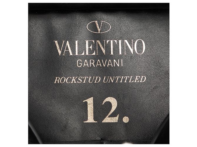 Clutch a bustina Untitled Rockstud in pelle nera Valentino Nero - vista 5