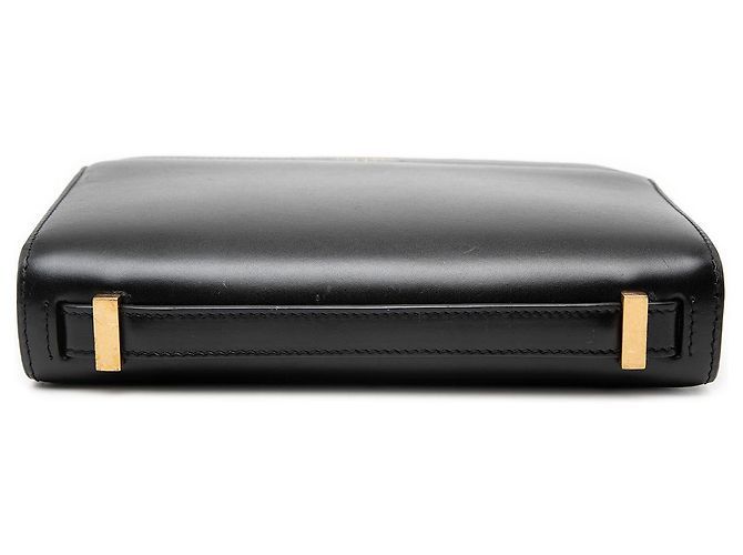 Borsa satchel in pelle di vitello nera Saint Laurent Nero - vista 3