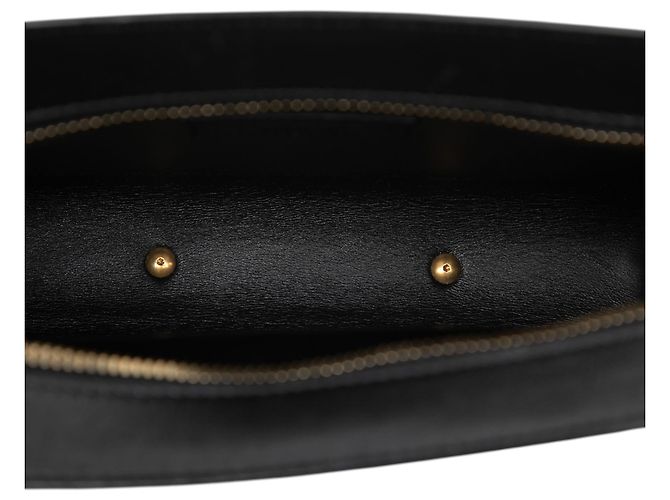 Borsa satchel in pelle di vitello nera Saint Laurent Nero - vista 4