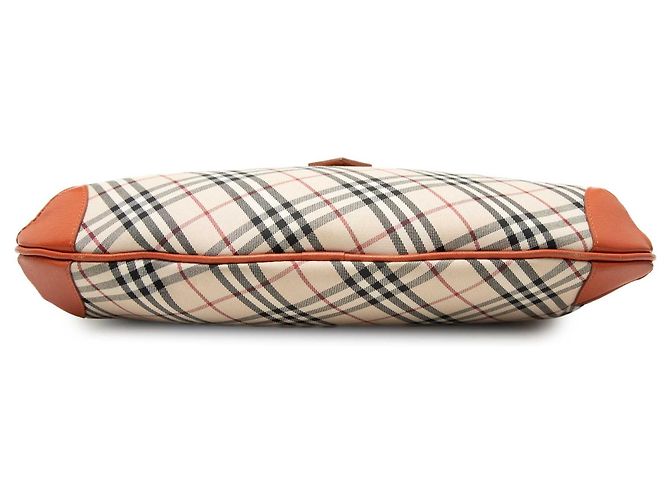 Borsa Hobo Burberry Beige Nova Check Canvas - vista 3