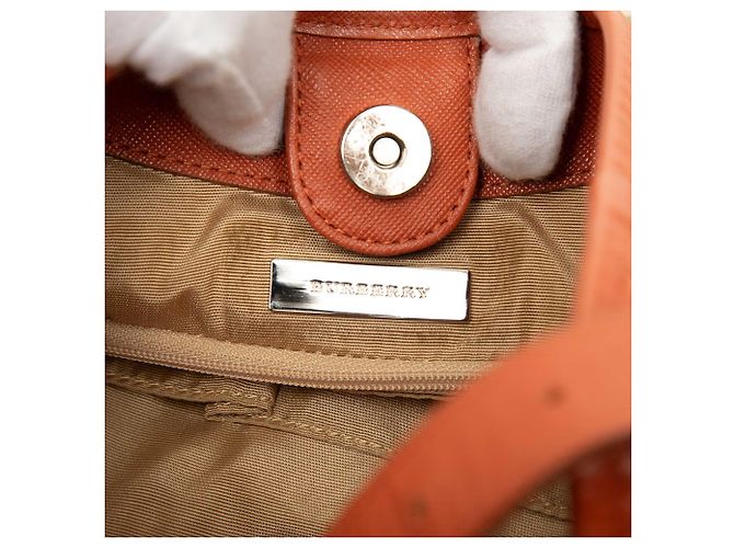 Borsa Hobo Burberry Beige Nova Check Canvas - vista 5