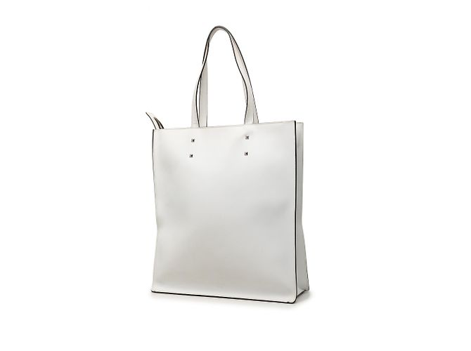 Borsa Valentino in pelle bianca Rockstud VLTN Bianco - vista 2