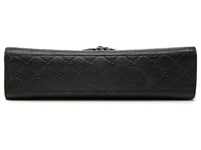 Borsa a tracolla Gucci Black Medium Guccissima Emily Nero - vista 3