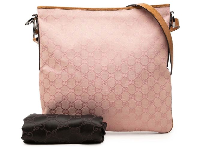 Borsa a tracolla Gucci Pink GG Canvas Rosa - vista 7