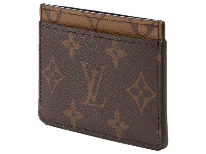 Tarjetero Louis Vuitton Brown Monogram Reverse Castaño - vista 2