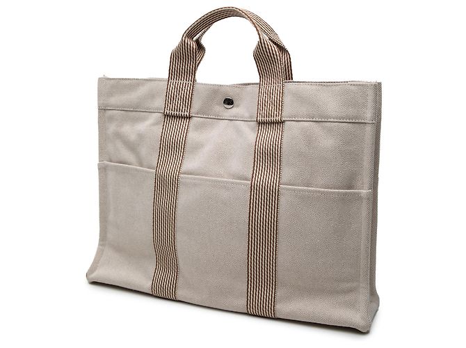 Hermès Beige Canvas Fourre Tout MM - vista 2
