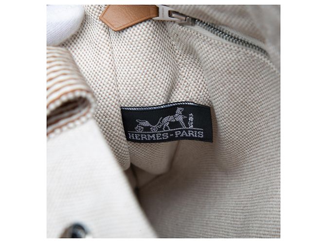 Hermès Beige Canvas Fourre Tout MM - vista 5