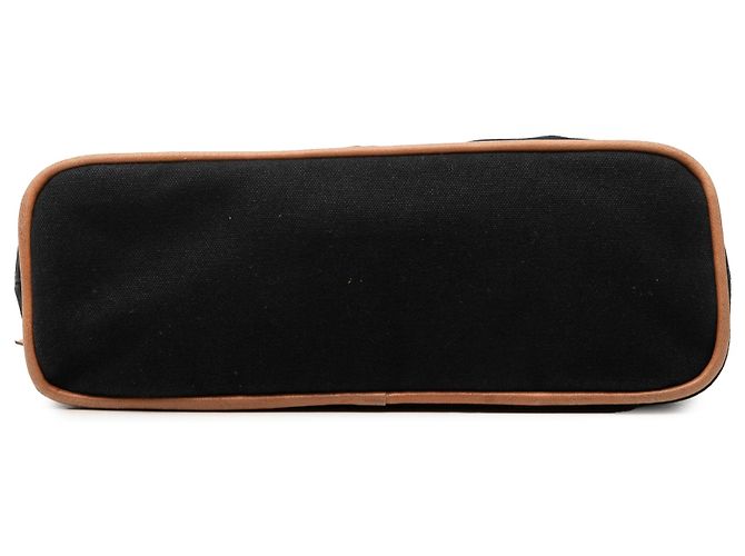 Hermès Black Toile Bolide Trousse De Voyage Pouch PM Nero - vista 3