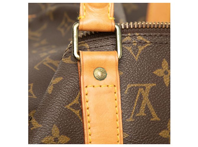 Louis Vuitton Marrone Monogram Keepall 50 - vista 13