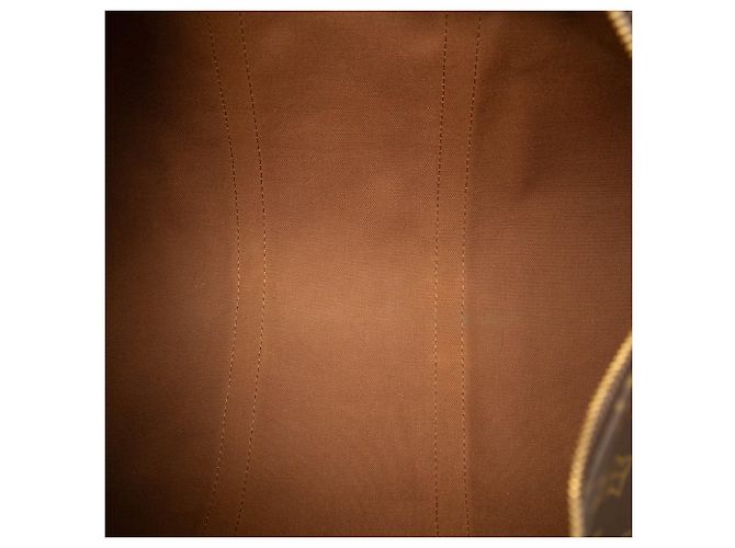 Louis Vuitton Marrone Monogram Keepall 50 - vista 4