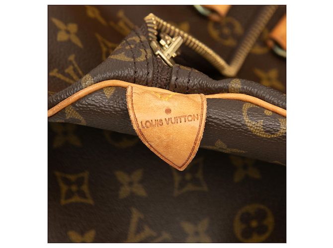 Louis Vuitton Marrone Monogram Keepall 50 - vista 5