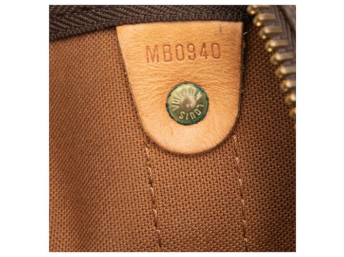 Louis Vuitton Marrone Monogram Keepall 50 - vista 7