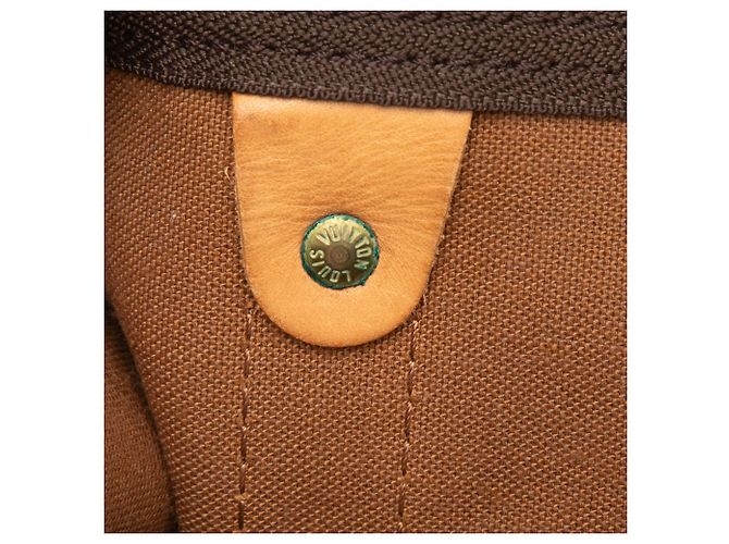 Louis Vuitton Marrone Monogram Keepall 50 - vista 8